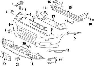 Foto de Soporte de la placa Original para Jaguar XF 2016 2017 Marca JAGUAR Nmero de Parte T2H3973