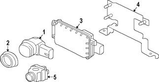 Foto de Sensor de ayuda para Estacionar Original para Jaguar XF 2016 2017 Jaguar  2017 Marca JAGUAR Nmero de Parte C2D36170