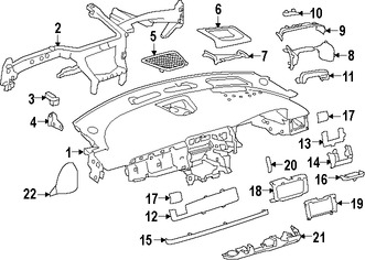 Foto de Cobertura Panel de Instrumentos Original para Jaguar XF 2016 2017 Marca JAGUAR N�mero de Parte T2H5520