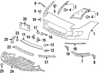 Foto de Cubierta del parachoques Original para Jaguar F-Type 2014 2015 2016 2017 Marca JAGUAR N�mero de Parte T2R17547LML