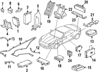 Foto de M�dulo de Control de la carrocer�a Original para Jaguar F-Type 2016 2017 Marca JAGUAR N�mero de Parte T2R22215