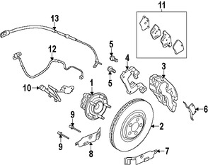 Foto de Lnea hidrulica de Freno Original para Jaguar F-Type 2016 2017 Marca JAGUAR Nmero de Parte T2R18409