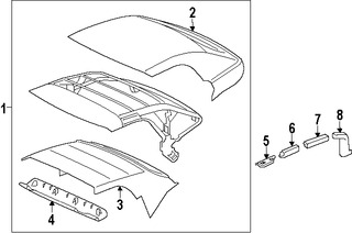 Foto de Techo Interior Original para Jaguar F-Type 2014 2015 2016 2017 Marca JAGUAR N�mero de Parte T2R1428PVJ