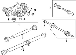 Foto de Eje de Transmisin Original para Jaguar F-Type 2016 2017 Marca JAGUAR Nmero de Parte T2R7553