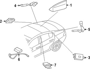 Foto de Base de Antena de Radio Original para Jaguar  2017 Jaguar F-Type 2015 Marca JAGUAR Nmero de Parte C2D39509LML