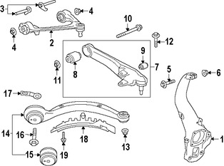 Foto de Tornillo de Brazo de Control de Suspension Original para Jaguar  2017 Jaguar XF 2016 Marca JAGUAR Nmero de Parte T4N3679