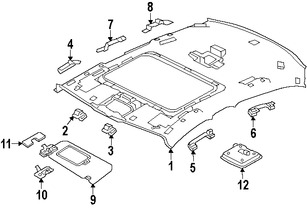 Foto de Barra Interior para agarrarse Original para Jaguar  2017 Jaguar XF 2016 2017 Marca JAGUAR N�mero de Parte T2H24666LKP