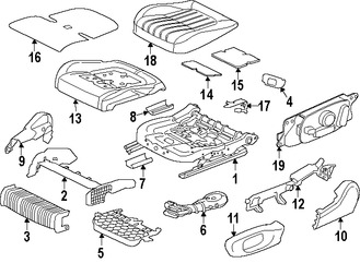 Foto de Cubierta del Mecanismo de Ajuste de Reclinacion de Asiento Original para Jaguar  2017 Jaguar XF 2016 2017 Marca JAGUAR N�mero de Parte T4N2784SBK