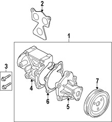 Foto de Bomba de agua del motor Original para Kia Optima Kia Sportage Hyundai Sonata Hyundai Santa Fe Marca KIA Nmero de Parte 251102G400