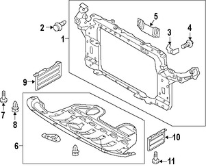 Foto de Perno de la barra de impacto del parachoque Original para Kia Hyundai Marca KIA Nmero de Parte 641952E000