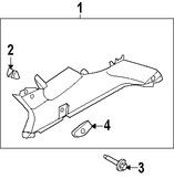 Foto de Clip de Panel de Moldura Pilar A Original para Kia Sorento Hyundai Tucson Marca KIA Nmero de Parte 855064A000