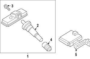 Foto de Sensor de control de presin de la llanta  Original para Hyundai Sonata Kia Sedona Kia Soul Marca KIA Nmero de Parte 52933B2100