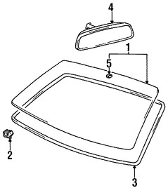 Foto de Espejo retrovisor interior Original para Hyundai Kia Marca KIA N�mero de Parte 8510127000