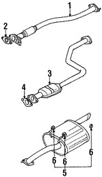 Foto de Empacadura de Tubo de Escape a Mltiple Original para Hyundai Accent Kia Rio Kia Rio5 Kia Optima Marca KIA Nmero de Parte 2875125000