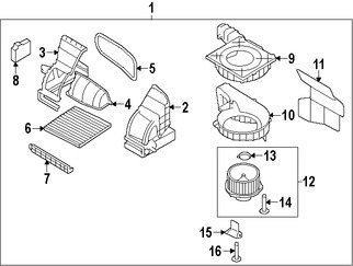 Foto de Motor de Control de Ajuste de Aire HVAC Original para Hyundai Kia Marca KIA Nmero de Parte 971621JAA0