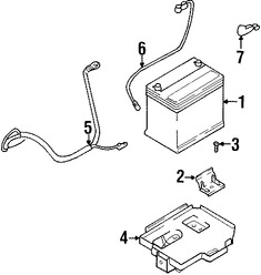 Foto de Bandeja de la batera Original para Hyundai Elantra Kia Spectra Kia Spectra5 Marca KIA Nmero de Parte 371502D000