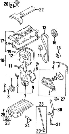 Foto de Tensor de la Cadena del Tiempo Original para Hyundai Elantra Hyundai Tiburon Hyundai Tucson Kia Spectra Kia Sportage Kia Soul Marca KIA Nmero de Parte 2441023800