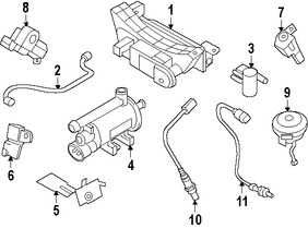 Foto de Solenoide de Purga del Canister Original para Hyundai Kia Marca KIA Nmero de Parte 289102E000