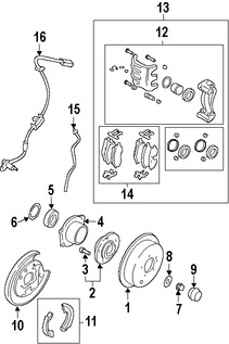 Foto de Rotor del Disco de freno Original para Hyundai Santa Fe Hyundai Tucson Kia Sportage Marca KIA N�mero de Parte 584113A300