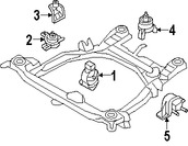 Foto de Soporte de Montura del motor Original para Hyundai Santa Fe Kia Sorento Marca KIA Nmero de Parte 218252B100