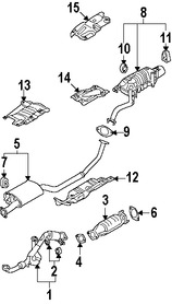 Foto de Sujetador Sistema de Escape Original para Hyundai Santa Fe Hyundai Veloster Kia Sorento Kia Forte Marca KIA Nmero de Parte 28760H1010