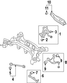 Foto de Buje del Muon de Suspensin Original para Hyundai Santa Fe Hyundai Sonata Kia Sorento Kia Optima Marca KIA Nmero de Parte 552572P000