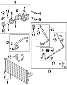 Foto de Receptor-Secador de Aire Acondicionado Original para Kia Spectra Kia Spectra5 Kia Rio Kia Rio5 Kia Rondo Hyundai Genesis Coupe Marca KIA N�mero de Parte 978532F000