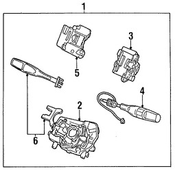 Foto de Interruptor Combinado Original para Kia Sephia 1994 1995 1996 1997 Kia Sportage 1995 Marca KIA N�mero de Parte 0K22W66120B