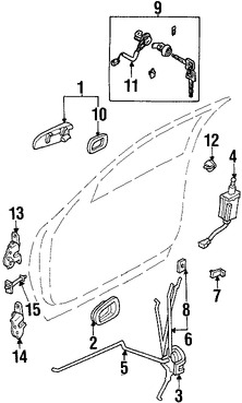 Foto de Switch de Bloqueo de la Perta Original para Kia Sportage 2000 2001 2002 Marca KIA Nmero de Parte 0K01G58498A