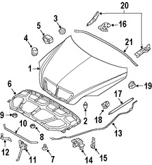 Foto de Cerrojo del capo Original para Kia Sorento Marca KIA Nmero de Parte 811303E000