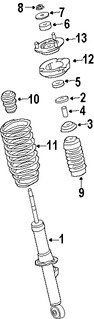 Foto de Tapa Puntal De Suspensin Original para Kia Sorento Marca KIA Nmero de Parte 546043E100