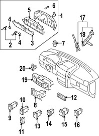 Foto de Sensor de Temperatura del Aire de la Cabina Original para Kia Sorento 2007 2008 2009 Marca KIA Nmero de Parte 972353E260