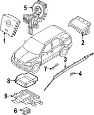 Foto de Mdulo de control del Air Bag Original para Kia Sorento 2007 2008 2009 Marca KIA Nmero de Parte 959103E010