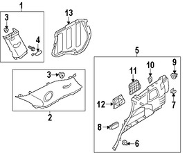 Foto de Cobertor de Altavoz Original para Kia Sorento 2011 2012 2013 2014 2015 Marca KIA N�mero de Parte 857352P010VA