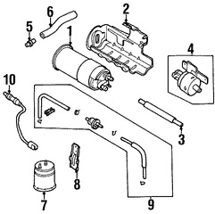 Foto de V�lvula PCV Original para Kia Sephia Kia Spectra Marca KIA N�mero de Parte 0K9A013890