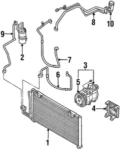 Foto de Embrague del Compresor de Aire Acondicionado Original para Kia Spectra 2002 2003 2004 Marca KIA Nmero de Parte 1K2NA61L10