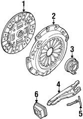 Foto de Cojinete de Liberacin del Embrague Original para Kia Spectra Kia Sportage Kia Sephia Marca KIA Nmero de Parte 414124Z000