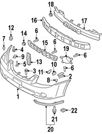 Foto de Enganche de cubierta de parachoques Original para Kia Spectra Kia Spectra5 Marca KIA Nmero de Parte 865912F001