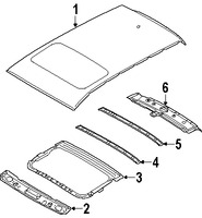 Foto de Panel de Techo Original para Kia Spectra5 2006 2007 2008 2005 2009 Marca KIA N�mero de Parte 671112F250