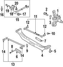 Foto de Brazo de Control Lateral Original para Kia Spectra 2007 2008 2009 Kia Spectra5 2007 2008 2009 Marca KIA N�mero de Parte 552102F500