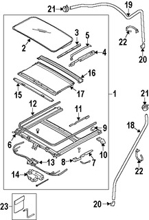 Foto de Motor del Techo Corredizo Original para Kia Spectra Kia Spectra5 Marca KIA Nmero de Parte 816312F000