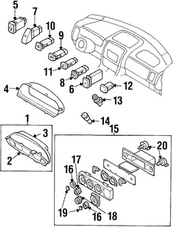 Foto de Interruptor de Control Motor del Ventilador Original para Kia Sedona 2002 2003 2004 2005 Marca KIA Nmero de Parte 1K53C61B07