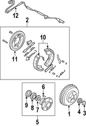 Foto de Tapa de Polvo de Rodamiento Original para Kia Sedona 2002 2003 2004 2005 Marca KIA Nmero de Parte Q0K55233071AQ