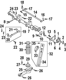 Foto de Tuerca de Eje Original para Kia Sedona 2002 2003 2004 2005 Marca KIA Nmero de Parte 0066233042