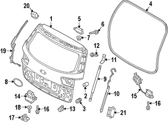 Foto de Control Remoto Inalmbrico Puerta y Alarma Original para Kia Sedona 2015 2016 2017 Marca KIA Nmero de Parte 81781A9000