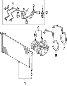 Foto de Manguera Descarga Refrigerante Aire Acondicionado Original para Kia Rio Kia Rio5 Marca KIA Nmero de Parte 977621G000