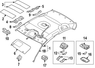 Foto de Barra Interior para agarrarse Original para Kia Rio 2012 2013 2014 2015 2016 2017 Marca KIA Nmero de Parte 853401W151HCS