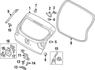 Foto de Manilla Puerta Trasera Original para Kia Rio 2012 2013 2014 2015 2016 2017 Marca KIA Nmero de Parte 817201W200