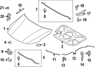 Foto de Soporte de Elevacin Puerta Trasera Original para Kia Optima 2012 2013 2014 2015 Marca KIA Nmero de Parte 811614C000