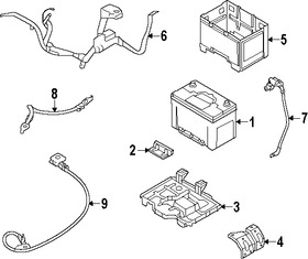 Foto de Sensor de corriente de la batera Original para Kia Optima 2011 2012 2013 Marca KIA Nmero de Parte 371802T200